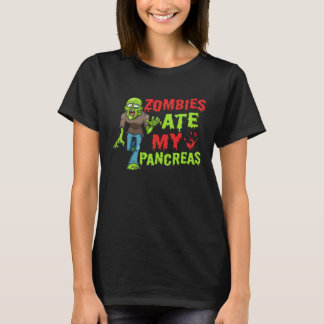 Zombies aten mijn alvleesklier T1D Type 1 Diabetes T-shirt