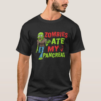 Zombies aten mijn alvleesklier T1D Type 1 Diabetes T-shirt