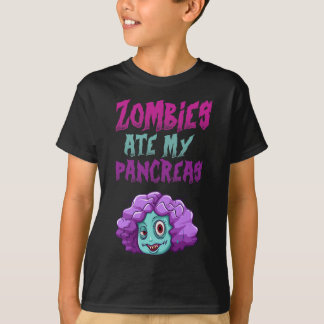 Zombies aten mijn alvleesklier T1d Type 1 Diabetes T-shirt
