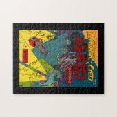 Zombies au laser avec Puzzle de tronçonneuses (Horizontal)