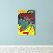 Zombies au laser avec toile enrobée de scies à cha (Insitu (Plancher de Bois))