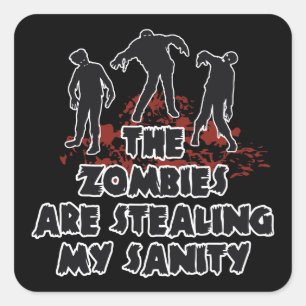 Zombies autocollants de couleur personnalisés