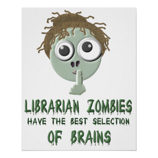 Zombies Bibliothécaires - Affiche (Devant)