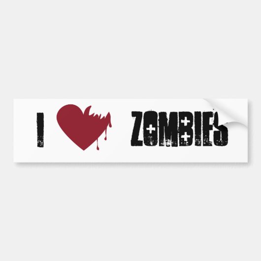 Zombies Bumpersticker (Voorkant)