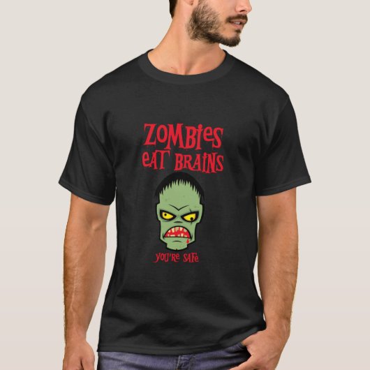 Zombies Eat Brains T-shirt (Voorkant)