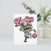 Zombies eten Brains Briefkaart (Staand voorkant)