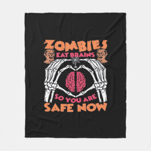 Zombies eten hersenen klassiek fleece deken