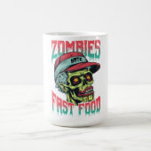 Zombies Fast Food Mug | Funny Horror Coffee Cup (Centre)