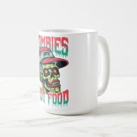 Zombies Fast Food Mug | Funny Horror Coffee Cup  (Devant droit)