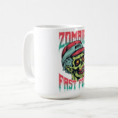 Zombies Fast Food Mug | Funny Horror Coffee Cup Koffiemok (Voorkant links)