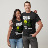Zombies geven me niet dat ik harttransplantatie he t-shirt (Unisex)