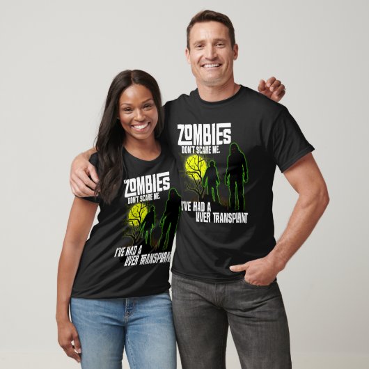 Zombies geven me niet dat ik levertransplantatie h t-shirt (Unisex)