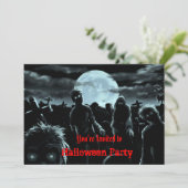 Zombies Halloween Party Invitation (Debout devant)