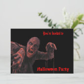 Zombies Halloween Party Invitation (Debout devant)