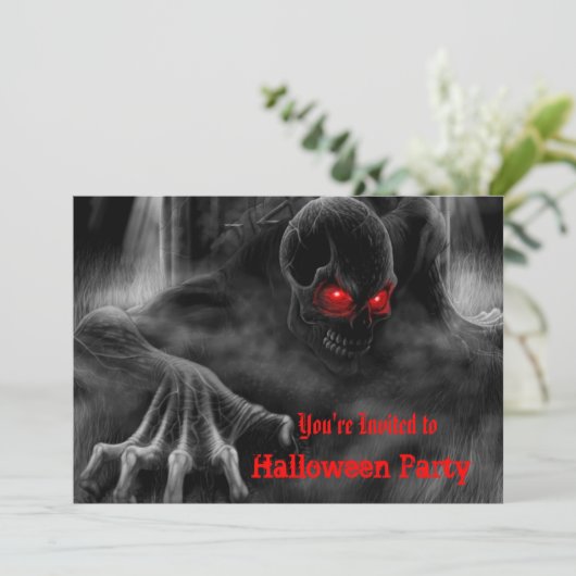 Zombies Halloween Party Invitation (Debout devant)