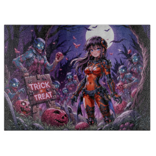 Zombies Hand-out Hersenpan Halloween Snoep of een  Snijplank
