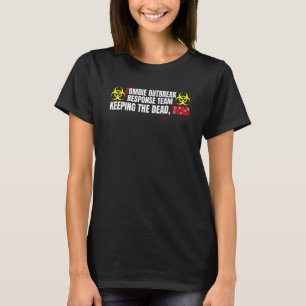 Zombies hate Fast Food Funny undode Apocalypse Man T-shirt
