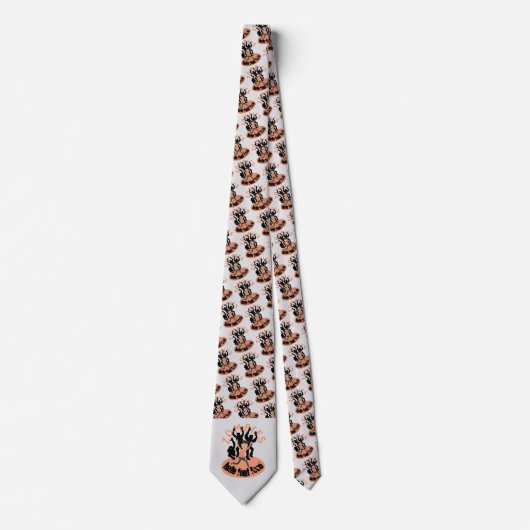 Zombies Hate Fast Food Stropdas (Voorkant)