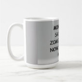 Zombies inconscient satisfait café Mug (Gauche)