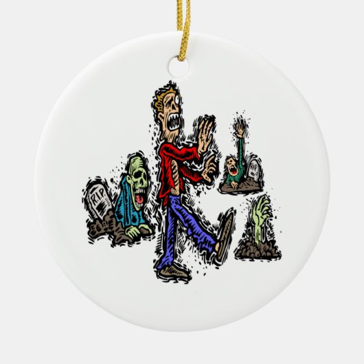 Zombies Keramisch Ornament (Voorkant)