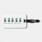 Zombiës...kom je halen! bagagelabel (Achterkant horizontaal)