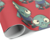 Zombiës...kom je halen! cadeaupapier (Rol Hoek)