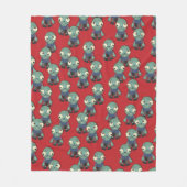 Zombiës...kom je halen! fleece deken (Voorkant)