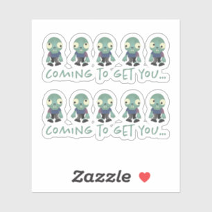 Zombiës...kom je halen! sticker