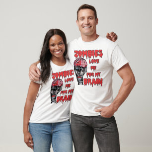 Zombies Liefhebben Hersenen Licht T-shirts