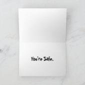 Zombies Manger Cerveaux Carte de voeux (Intérieur)