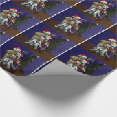 Zombiës met kerstboompapier cadeaupapier (Hoek)