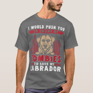 Zombies om mijn labrador Funny Halloween Dog te re T-shirt