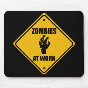 Zombiës op het werkbord - Muismatten