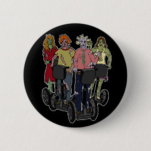 Zombies op Segways 2, knop Ronde Button 5,7 Cm
