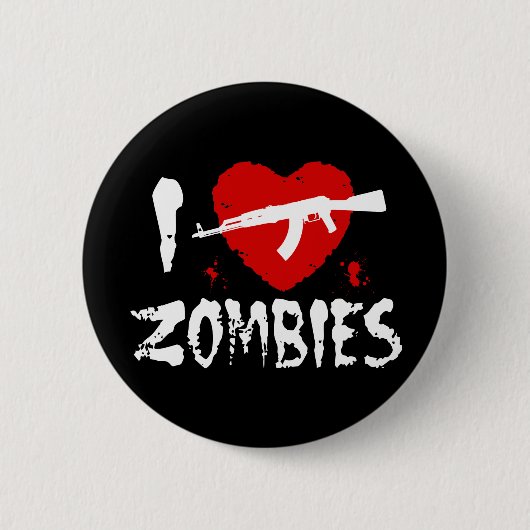 Zombies Ronde Button 5,7 Cm (Voorkant)