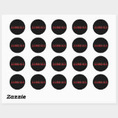 Zombies Ronde Sticker (Vel)