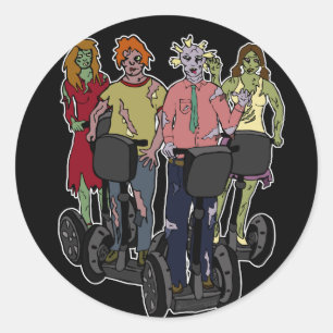 Zombies sur Segways 2, autocollants