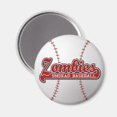 ZOMBIES Undead Baseball - aimant (Recto/Verso)