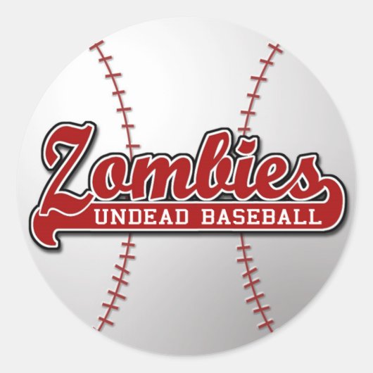 ZOMBIES Undead Baseball - autocollant (Devant)
