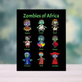 Zombies van Afrika Acryl Bord (Neutraal)