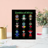 Zombies van Afrika Acryl Bord (Huwelijk)