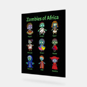 Zombies van Afrika Acryl Bord (Hoek)