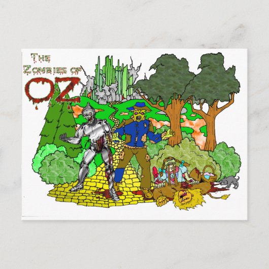 Zombiës van OZ Briefkaart (Voorkant)