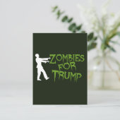 Zombies voor Trump Humor Briefkaart (Staand voorkant)