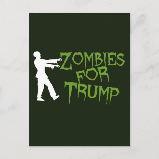 Zombies voor Trump Humor Briefkaart (Voorkant)