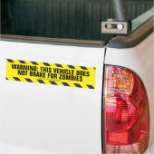 ZOMBIES "WAARSCHUWING..." Bumpersticker (Op Truck)