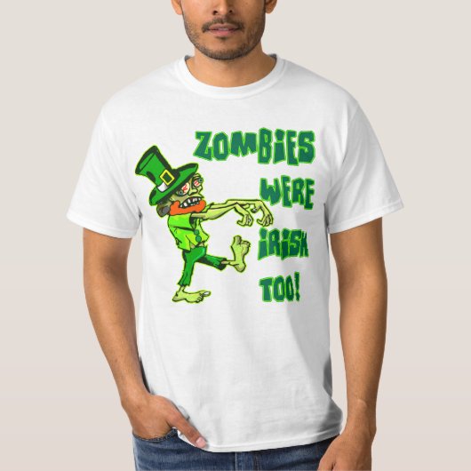 Zombies waren ook Iers! T-shirt (Voorkant)