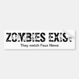 Zombies Watch Faux News Bumpersticker