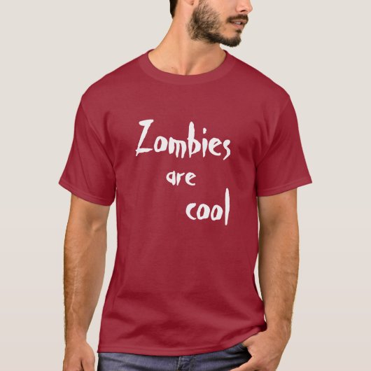 Zombies zijn cool t-shirt (Voorkant)