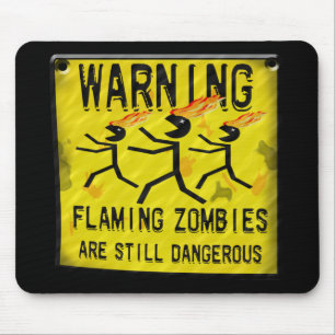 Zombiëswaarschuwing Mousepad Muismat